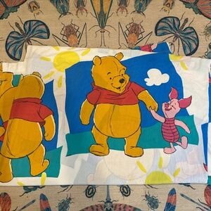 Made in U.S.A Vintage Winnie the Pooh Twin Flat Sheet